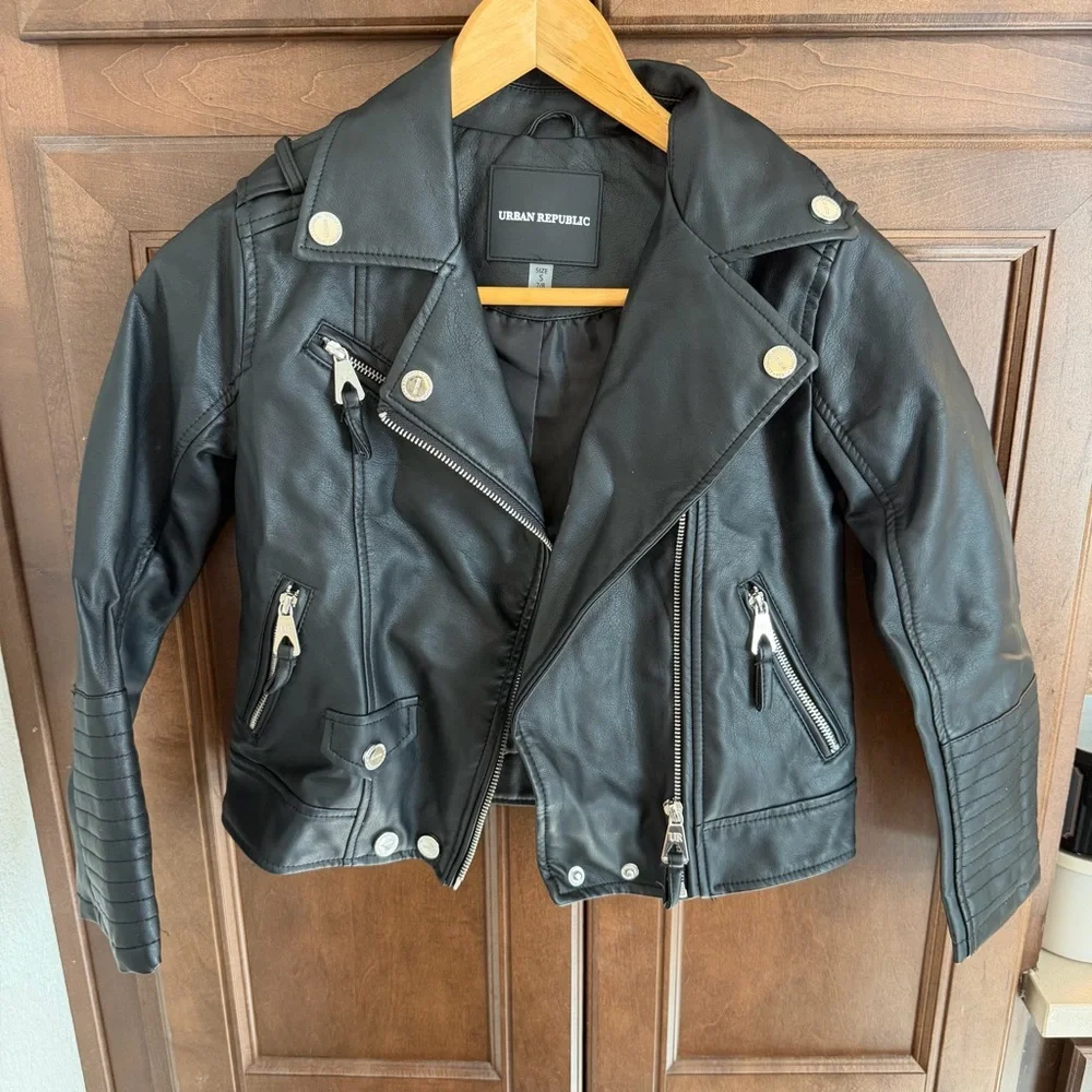 Urban Republic Kids Black Moto Jacket